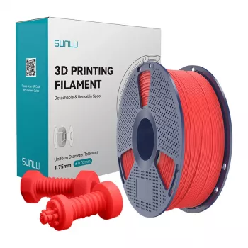 SUNLU ABS H-S R Filamento ABS de Alta Velocidade 1,75 mm Vermelho 1 kg
