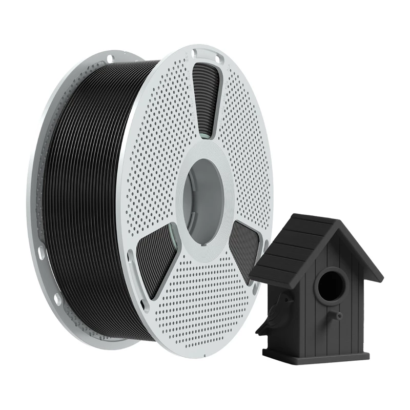 SUNLU Filamento ASA 1,75 mm preto – bobina de 1 kg para impressão 3D