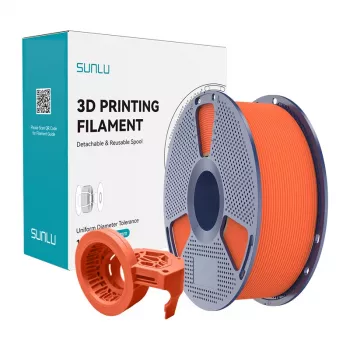 Filamento SUNLU PETG High-Speed Matte 1,75mm 1kg laranja