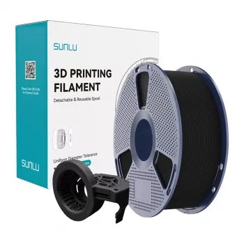 SUNLU Filamento PETG High-Speed Matte (preto, 1,75 mm, 1 kg)