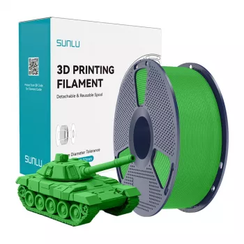 SUNLU PLA+ filamento de alta velocidade para impressora 3D, verde, 1,75 mm, 1 kg
