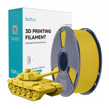 SUNLU PLA+ Filamento de alta velocidade para impressora 3D, amarelo, 1,75 mm, 1 kg
