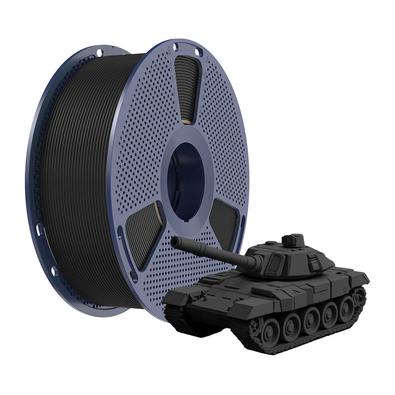 Filamento Sunlu PLA+ High-Speed Preto 1,75 mm 1 kg