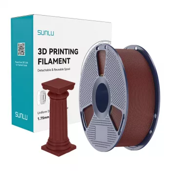SUNLU PLA filamento mármore de alta velocidade, vermelho tijolo, 1,75mm, 1kg