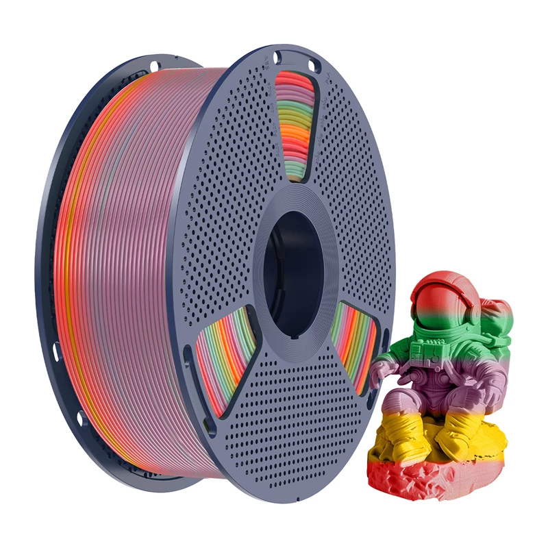 Filamento PLA SUNLU PLA R 01 Rainbow 1.75mm 1kg para impressora 3D