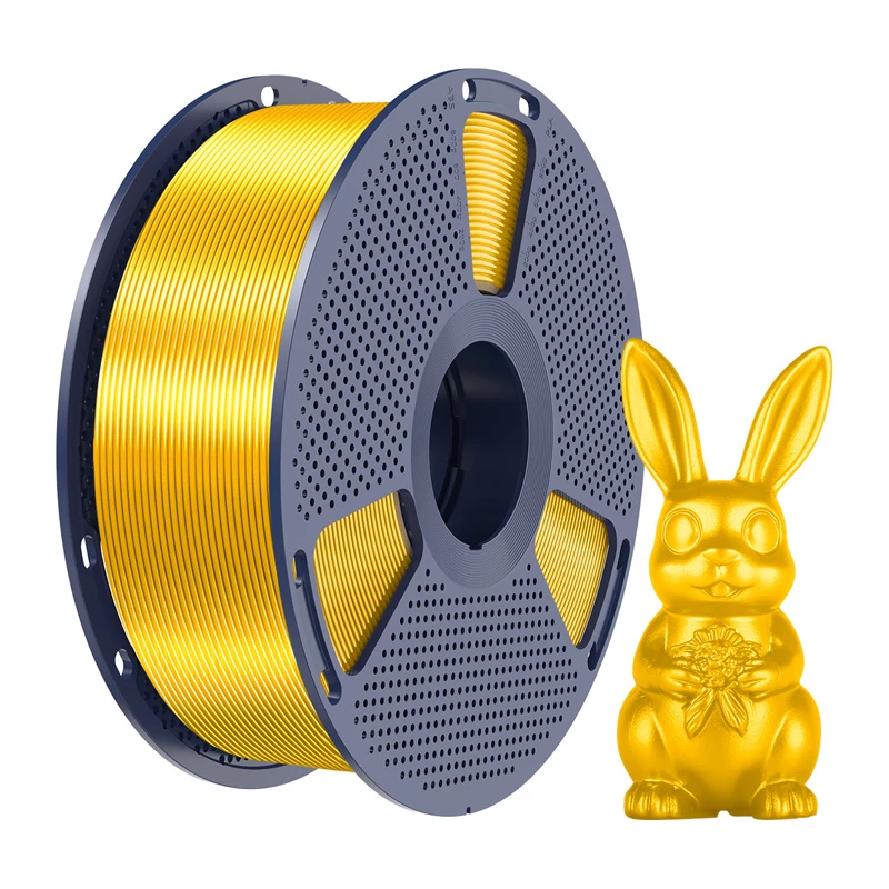SUNLU PLA+ Silk Gold 1,75 mm 1 kg filamento para impressora 3D