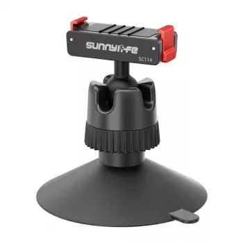 Adaptador de montagem magnético Sunnylife com rótula de 360° para Osmo Action 3/4/5 Pro