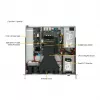 Super Micro Servidor rack 1U barebone AS-1015A-MT, H13SAE-MF, 4x 2,5 polegadas Hot-Swap, 500W Platinum