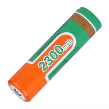 SUPERFIRE Bateria 18650 2300 mAh 3,7 V Li-Ion recarregável com proteção (Button Top)