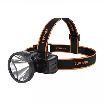 Superfire HL51 Lanterna de Cabeça, 160 lm, Micro-USB, 4 Modos, 300 m