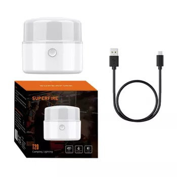 Superfire T20 Lanterna de Campismo 180lm USB