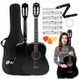 SUPRIMO CGS2 BK guitarra clássica 4/4 preta para aprender