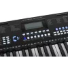 Teclado infantil SUPRIMO EK611 de 61 teclas com ecrã LCD, 200 timbres, 128 ritmos, microfone e suporte de partituras