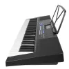 Teclado infantil SUPRIMO EK611 de 61 teclas com ecrã LCD, 200 timbres, 128 ritmos, microfone e suporte de partituras