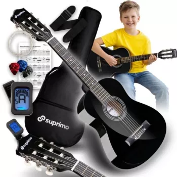 Guitarra clássica SUPRIMO JRC SET BK 1/4 preta