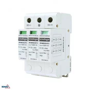 Para-raios 4P 12,5kA (10/350) Classe T1+T2 (B+C) SCHELINGER