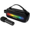 SVEN PS-255 Altifalante, preto (12W, Bluetooth, FM, USB, microfone de karaoke, 3600mAh)