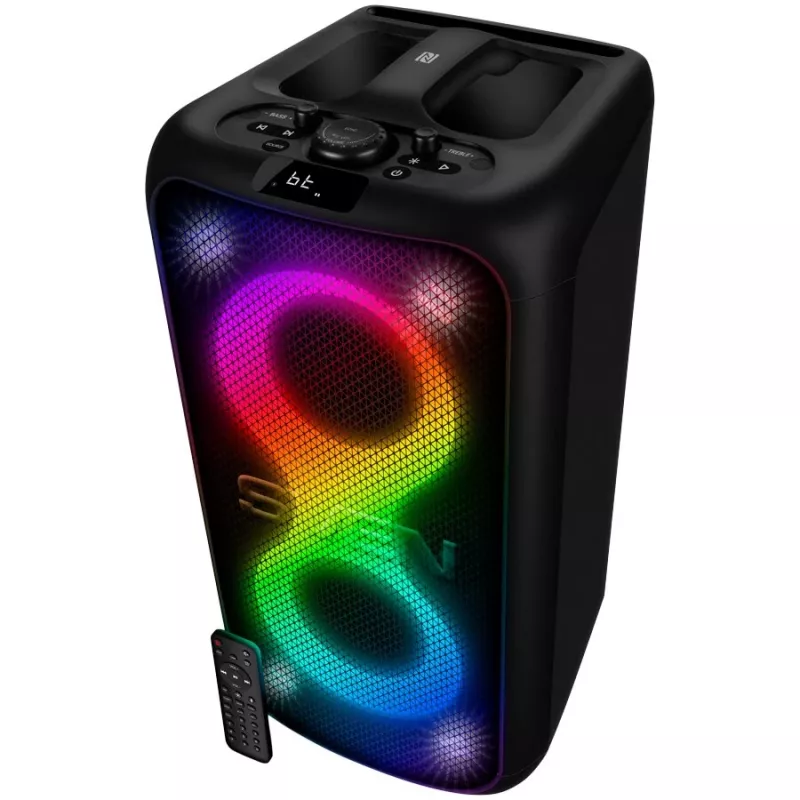 SVEN PS-960 Coluna Bluetooth portátil 2.0 160W TWS FM USB LED preta