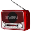 SVEN SRP-150 Altifalante portátil, vermelho (3W, Bluetooth, FM/AM/SW, USB, microSD, lanterna, bateria)