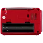 SVEN SRP-150 Altifalante portátil, vermelho (3W, Bluetooth, FM/AM/SW, USB, microSD, lanterna, bateria)