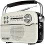 Altifalante Bluetooth portátil SVEN SRP-500, branco (3W, rádio FM/AM/SW, USB, microSD, AUX, bateria)