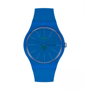 Swatch New Gent SO29N700 Relógio de homem azul biokerâmica 41 mm
