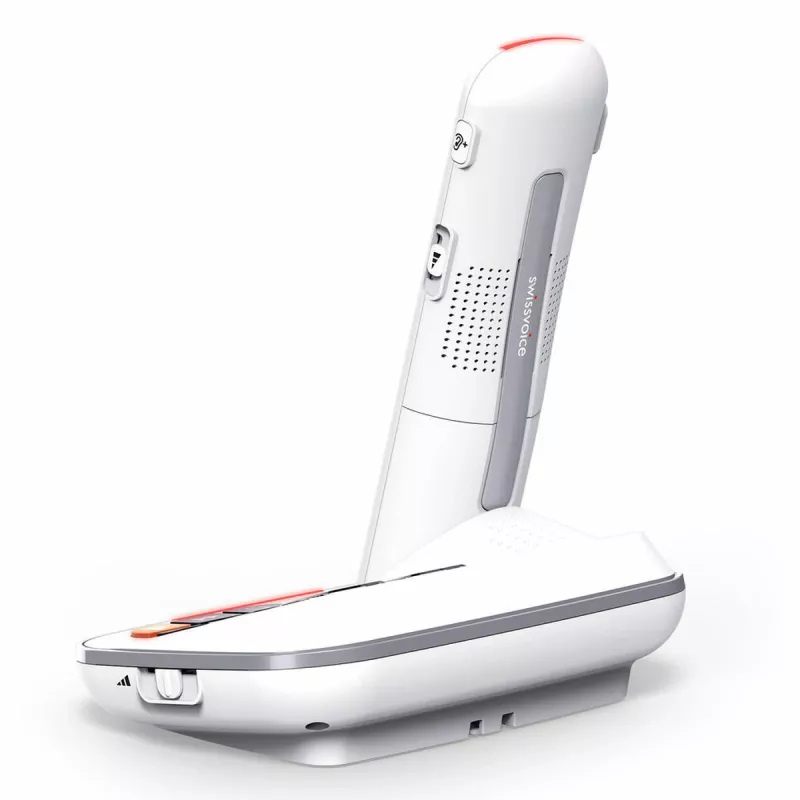 Telefone sem fios DECT Swissvoice Xtra 2355 com atendedor e identificação de chamadas, branco