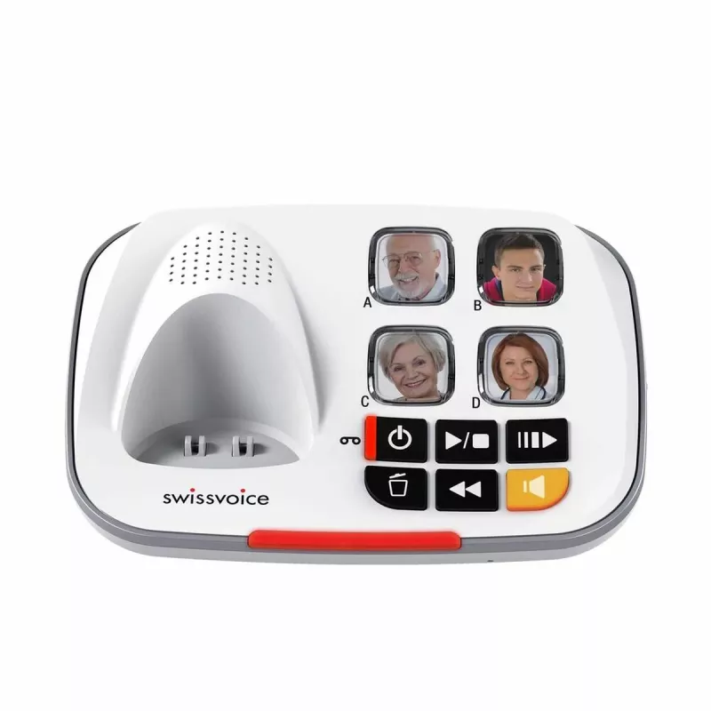 Telefone sem fios DECT Swissvoice Xtra 2355 com atendedor e identificação de chamadas, branco