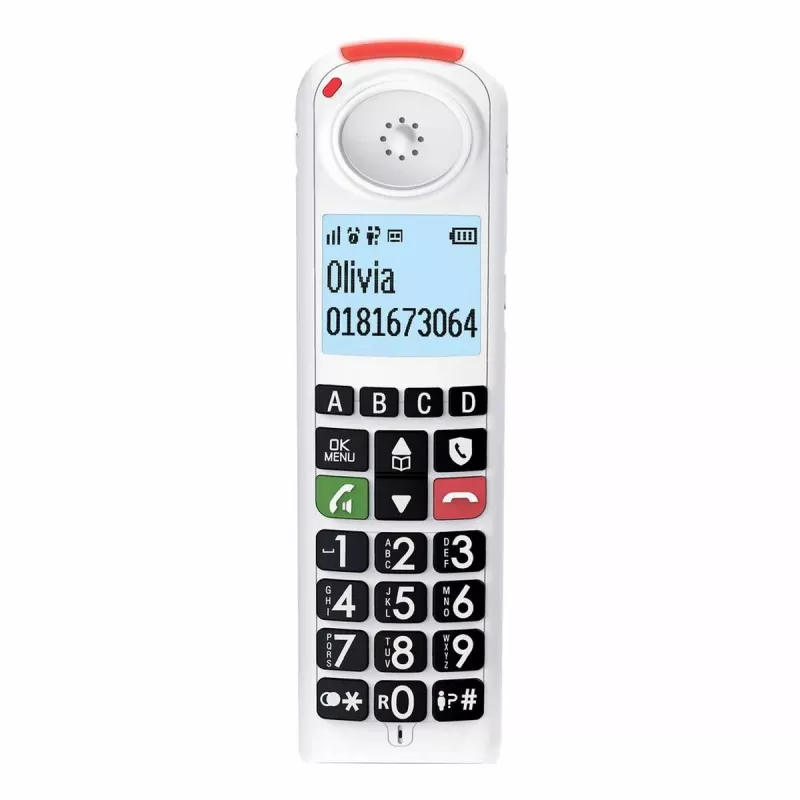 Telefone sem fios DECT Swissvoice Xtra 2355 com atendedor e identificação de chamadas, branco