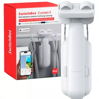 Switchbot Curtain Rod 3 (2025) motor de cortina inteligente branco