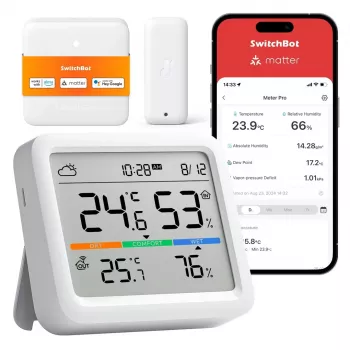 SwitchBot Meter Pro Estação meteorológica termómetro higrómetro branca
