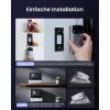 Switchbot SWB VDB-M-SW - Campainha de vídeo WiFi com ecrã colorido de 4,3 polegadas (branco/prateado)