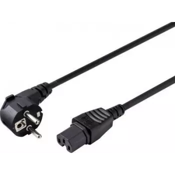 Sygonix SY-5043444 Cabo de alimentação para aparelhos de aquecimento Schuko para IEC C15 2 m preto