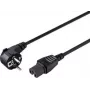 Sygonix SY-5043444 Cabo de alimentação para aparelhos de aquecimento Schuko para IEC C15 2 m preto