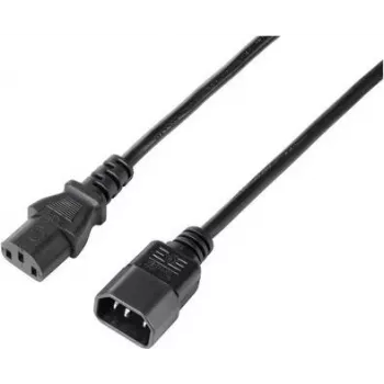 Cabo de extensão elétrica Sygonix SY-5243894 IEC C13/C14, 5 m, preto