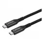Synergy 21 cabo USB 4.0 USB-C para USB-C 1,5m preto têxtil entrançado 40Gbps 240W