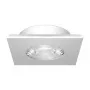 SYNERGY21 Helios projetor de teto LED embutido branco quadrado branco quente 5W 350lm 3000K
