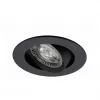 Foco de teto LED encastrável SYNERGY21 Helios preto redondo orientável branco quente 5W 400lm 2700K