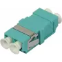 Adaptador de fibra ótica LC Duplex Multimode SYNERGY21, 50/125µm, aqua, sem flange S215481