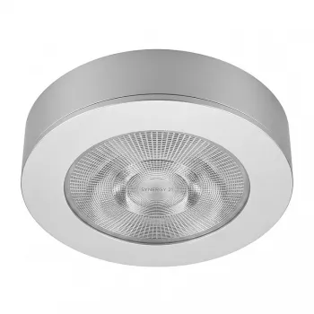 SYNERGY21 LED projetor de teto embutido Helios prateado redondo com aro de superfície (S21-LED-ME009)