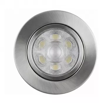 SYNERGY21 Foco de teto LED embutido Helios prateado - redondo + orientável - branco quente