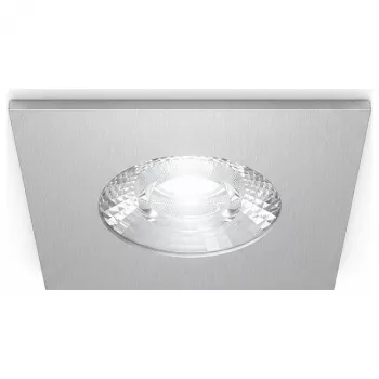 SYNERGY21 Foco de teto LED embutido Helios prateado - quadrado - branco neutro