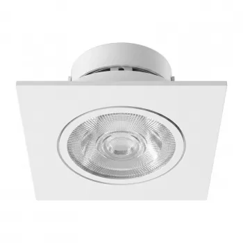 SYNERGY21 Spot de teto LED embutido Helios branco - quadrado + orientável - branco quente
