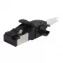 Synergy21 cabo de rede RJ45, CAT6A 500MHz, 7,5m, branco, S/FTP, Slimline redondo d=4,5mm, TPE/LSZH (Superflex), AWG28, com ficha CAT7, ficha rotativa