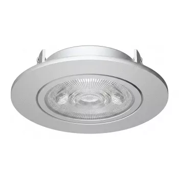 SYNERGY21 Synergy 21 Foco LED de encastrar no teto Helios prateado - redondo + orientável - branco neutro