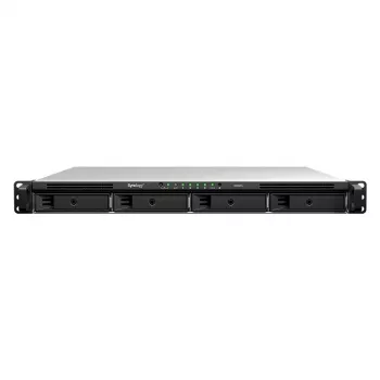 NAS Synology RS826+ 1U Rackmount 4-Bay, AMD Ryzen V1500B, 4GB DDR4 ECC, 4x 1GbE, sem discos