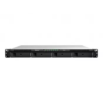 NAS Synology RS826+ 1U Rackmount 4-Bay, AMD Ryzen V1500B, 4GB DDR4 ECC, 4x 1GbE, sem discos