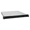 Synology RackStation RS826RP+ NAS rack 1U de 4 baías, AMD Ryzen V1500B, 4GB DDR4 ECC, 4x 1GbE, fonte de alimentação redundante