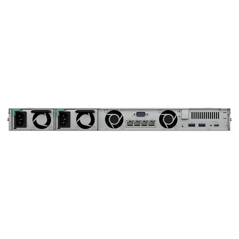 Synology RackStation RS826RP+ NAS rack 1U de 4 baías, AMD Ryzen V1500B, 4GB DDR4 ECC, 4x 1GbE, fonte de alimentação redundante