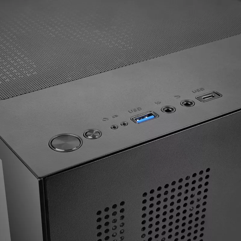TACENS MARS MC-CUBE caixa Micro-ATX, preto, vidro temperado, ARGB, USB-C